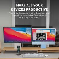 Teclado mecánico 3inuS 87 teclas 5 en 1 con hub dual USB-C y cable hot-swappable - interruptores marrones. - details 8