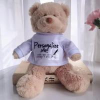 Oso De Peluche DIY Con Camiseta Blanca 11 Pulgadas Juguete De Peluche Unisex Para Niños De 3 a 6 Años Relleno De Algodón PP - details 0