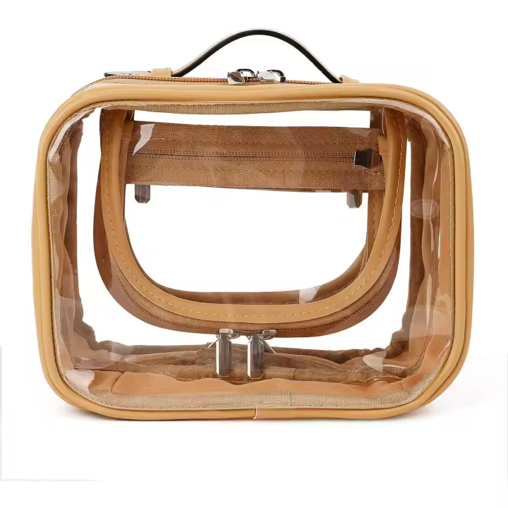Neceser, Bolsa de viaje transparente para líquidos y artículos de tocador, organizador de neceser de maquillaje, accesorios de viaje Esenciales para llevar - 1