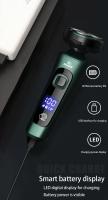 Afeitadora Eléctrica Inteligente Con Pantalla LCD Tres Cabezas Rasurador Flotante USB Recargable Multifuncional Para Barba Y Cabello - details 4
