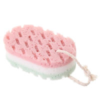 3Pcs Esponja De Baño Con Bola De Ducha Para Masaje Y Exfoliación De Cuerpo Limpieza Corporal Accesorios De Baño Cepillo De Esponja - details 0