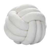 Cojín De Decoración De Hogar En Forma De Bola Tejido a Mano No Deformable Eco-amigable Relleno De Algodón PP Para Adultos Y Niños - details 7