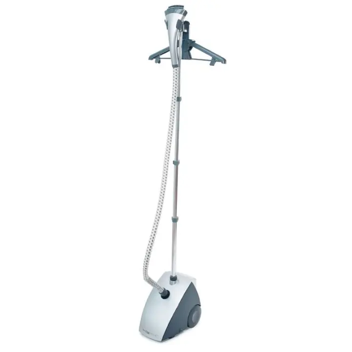 Clatronic TDC 3432 Centro Planchado Vertical, Depósito 1,2 L, Vapor: 30 g/min.aprox, 40m Uso, Mástil Telescópico, Blanco, 1500W - 1
