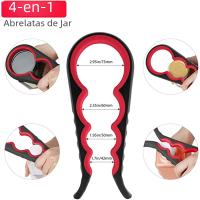Abrepuertas Multifuncional 6-en-1 Abrebotellas Y Tapa De Botella Con Antideslizante Accesorio De Cocina Ecológico De Aluminio - details 7