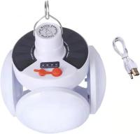 Luz solar portátil, bombilla LED portátil recargable por USB con indicador de batería para camping, senderismo, pesca y emergencia. - details 9