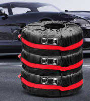 Cubiertas De Neumáticos De Repuesto Universales Para Coche 1/4PCS Bolsas De Almacenamiento Para Ruedas De Automóvil Protector Anti-Polvo De Tela De Oxford 190T Estilo De Coche - details 2