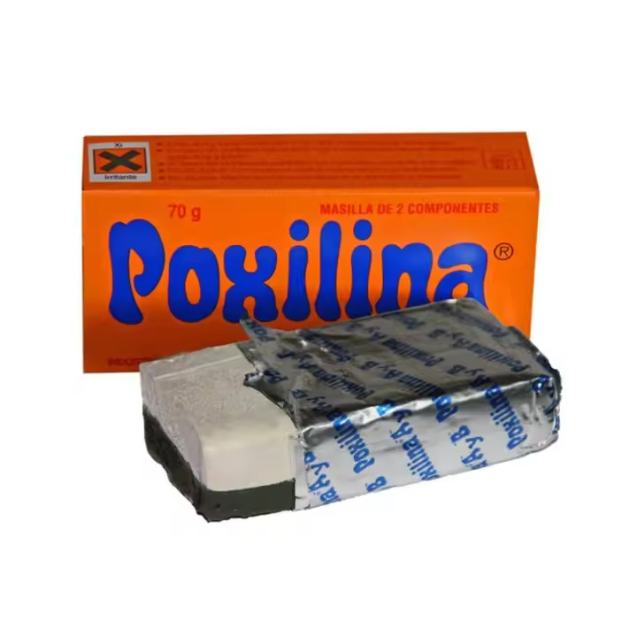 Masilla 2 Componentes Poxilina 70gr 10 minutos Poxipol - 1