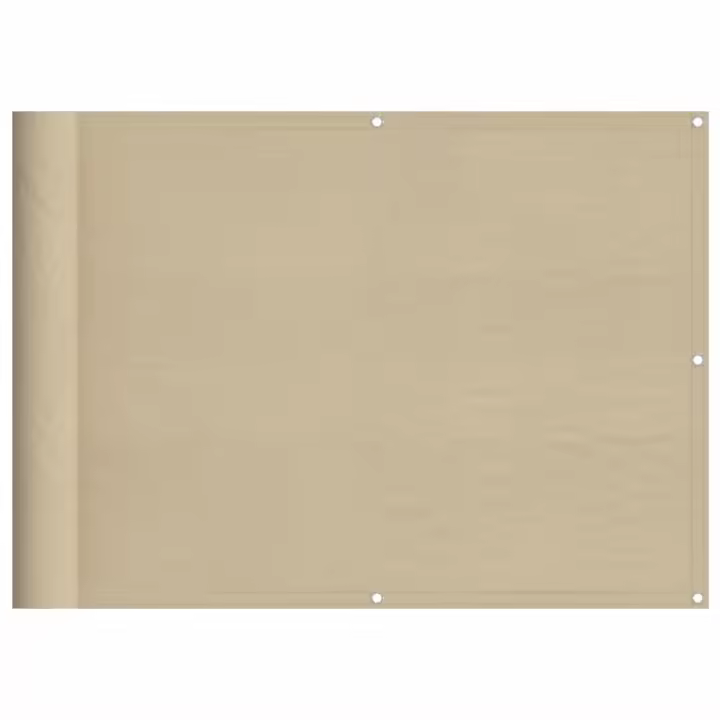 Pantalla de Balcón 100% poliéster Oxford beige 75x700 cm - 1