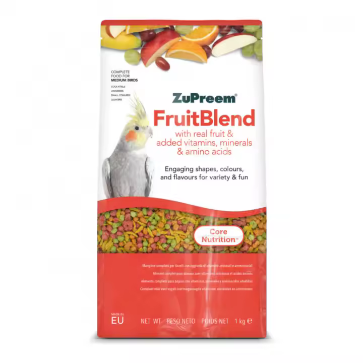 Pienso ZUPREEM FRUITBLEND para Aves de Tamaño Mediano, 1 Kg - 1