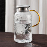 Cacerola De Agua Fría De Vidrio Resistente Al Calor 51.7oz/62oz Con Mango Amarillo Tetera Para Bebidas Y Jugo Ecológica Para El Hogar - details 4