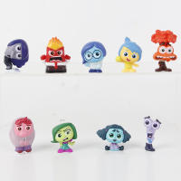 Set De 9 Figuras Mini De Anime inside out Juguetes De Película De Dibujos Animados Para Niños Joy Ansiedad Enojo Tristeza Desagrado Miedo Muñecos Modelo Regalo - details 4