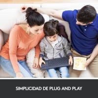 Logitech K400 Plus Teclado Inalámbrico para TV con Control Multimedia y Panel Táctil - Gris Oscuro - details 4