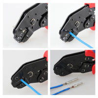 Juego De Acríclines Para Conectores De Cable Eléctrico Herramientas De Crimpado Para Energía Solar 2546B Mini Pliers De Acero Al Carbono - details 8
