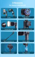 Comitok A10 Gimbal Portátil Con Soporte Interchangeable Para Smartphone/Cámara Deportiva Luz De Rellenado Pala Extensible Control Remoto - details 2