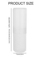 Porta-Pincel De Maquillaje Retráctil Transparente Con Almohadilla Antipolvo Portátil Soporte De PVC Para Almacenamiento De Pinceles De Maquillaje - details 0