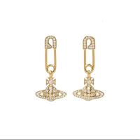 Vivienne Westwood Pendientes Lucrecia, Viene con embalaje original, ajustado para regalar, el mejor regalo para familiares, - details 4