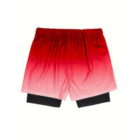 Shorts De Verano Para Hombre 2-en-1 Deportivos Casual Rápidos Al Secar Transpirables Compresión Pantalones De Entrenamiento Correr - details 27