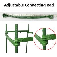Conector De Pilares Fijos Para Jardinería Soporte De Plástico Para Plantas 12 Piezas Rodillo De Conexión Para Invernadero - details 1