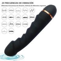 Vibrador Potente Para Punto G De Silicona Suave Juguetes Sexuales Para Adultos Ajustable Por USB Dildo Masajeador Para Clítoris - details 4