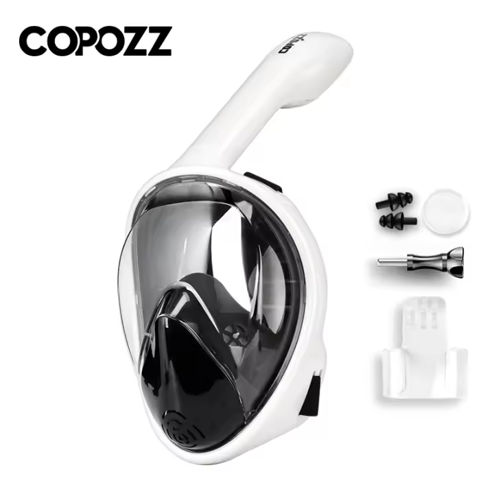 Máscara De Snorkel Y Natación Profesional COPOZZ Para Adultos Equipamiento De Natación Antigolpes Anti Escarcha Completa - 1