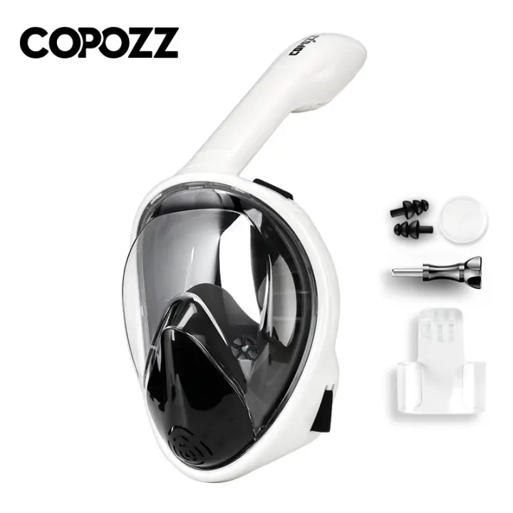 Máscara De Snorkel Y Natación Profesional COPOZZ Para Adultos Equipamiento De Natación Antigolpes Anti Escarcha Completa - 1
