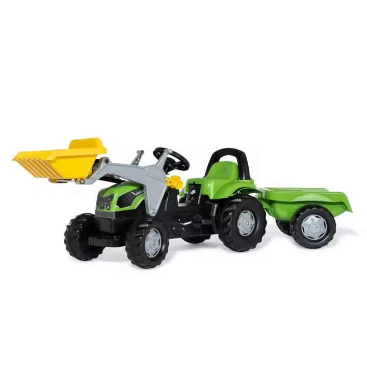 Rolly Toys Rollykid Deutz-Fahr 5115 G TB - Correpasillos con Remolque Incluido - Para Niños de 2 a 5 Años - 1