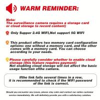 Cámara de Vigilancia WiFi interior,1PC Cámara de Segurad WiFi 4K 8MP, 2PCs Lente de 4MP Total 8MP Doble Lente 2,4 GHz Cámara IP Inalámbrica, Monitoreo de CCTV de Segurad Doméstica, inteligencia Artificial de Seguimiento Humano - details 0