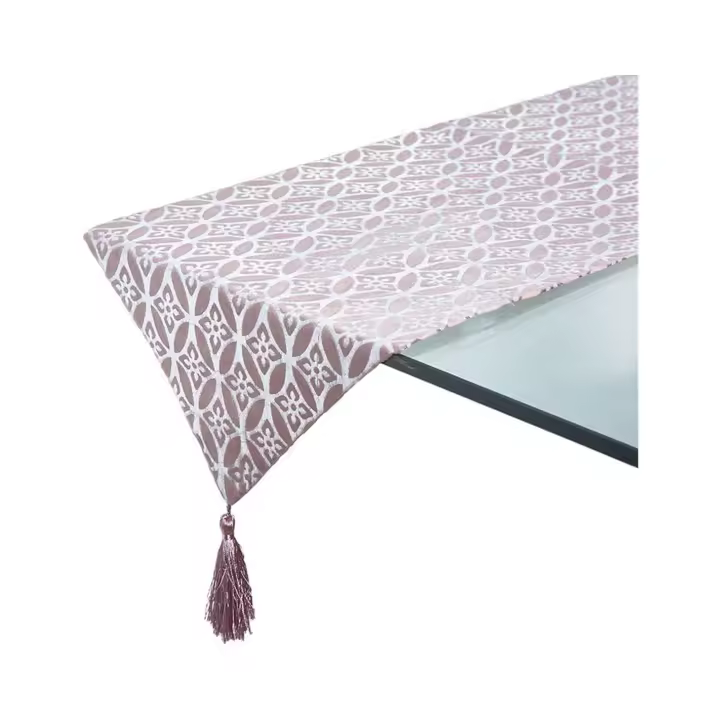 Camino 33*180 cenefa flor rosa vivienne  Material: Poliester Medidas (Ancho*Alto*Fondo): 33*180*0.4Presume de casa - 1