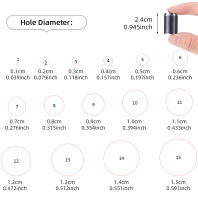 Juego De Taladro Redondo De Agujeros Falsos Para Correas De Reloj Cuadros Cinturones Y Lona 1-15mm Herramienta De Taladro De Acero - details 7