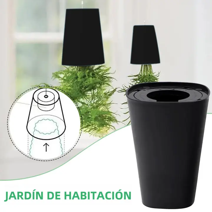 Maceta Inversa Para Plantas De Interior Con Flor Antigua Reciclada Cerámica Para Patio Jardín Y Escritorio Estilo Europeo - 1