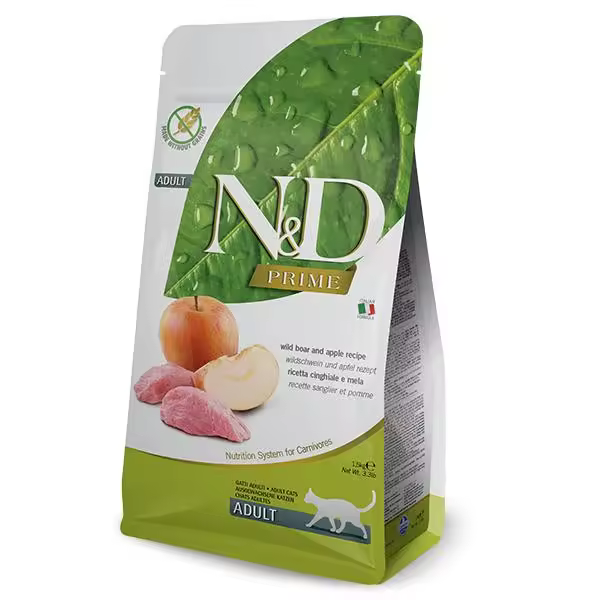FARMINA N&D CAT PRIME JABALI 300GR / Alimento completo para gatos adultos - 1