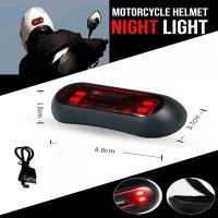 Luz De Seguridad Para Bicicleta LED Recargable Luz Trasera Para Motocicleta Y Ciclismo Alta Visibilidad Para Noche Y Aviso De Frenado - details 2