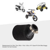 Filtro De Aire Para Motocicleta GOOFIT 28mm Reemplazo De Tubo Con Cuello Curvado Para PY50 PW50 Peewee 50cc Dirt Pit Bike ATV Scooter Negro - details 4