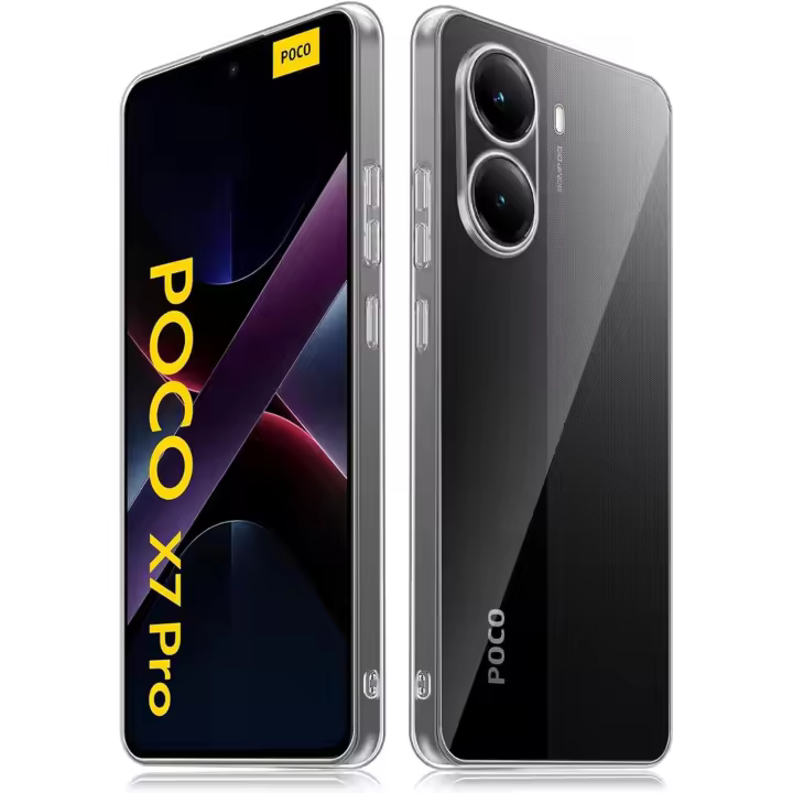 Funda para Xiaomi Poco X7 Pro (5G) Carcasa Gel TPU Silicona Transparente GTR + Protector Pantalla Cristal Templado Movilear - 1