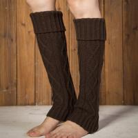 Calcetines De Piel De Lana Térmicos Para Mujer Calcetines De Invierno Vintage Tejidos a Mano Calientes Cubierta De Botas Longaños Para Damas - details 4