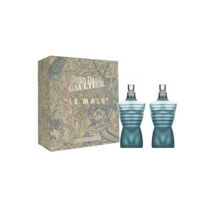 Jean Paul Gaultier - Le Male Duo Set Regalo para hombre Eau de Toilette 40 Ml. + 40 Ml. | Cofre regalo para hombre ideal para llevar a cualquier parte. Le Male: Icono de Masculinidad, Frescura y Seducción. - 1