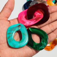 10pcs Cuentas De Acrylico En Forma De Cuadrado Grande Para Hacer Pulseras Collares Y Aretes DIY Accesorios De Joyería - details 12