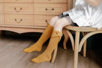 Calcetines De Navidad Para Bebés Niñas Otoño Invierno Big Bow Calcetines Largos Rodilleras Suaves De Algodón Para Niños 0-5 Años - details 11