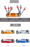 Kit De Herramientas De Reparación Para Bicicleta De Montaña Portátil Y Ligero 7 En 1 Conjunto De Herramientas Multifuncionales Allen Hexagonal Y Destornilladores Para Ciclismo - details 0