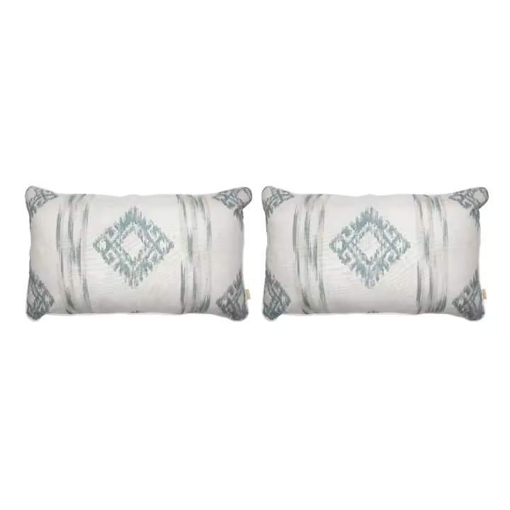 EL CABALLO - 2 Fundas de cojín de decoración ORISSA COORD NEG 30x50 cm 85% algodón 15% lino. Fabricado en España. - 1