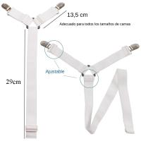 Clips Elásticos Ajustables Para Cama 12 Piezas Gancho Para Sábanas Y Colchón Antideslizante Cinturón Fijador Para Fundas De Sábanas Y Edredones - details 2