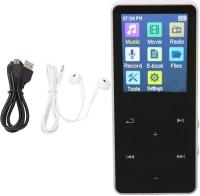 Reproductor de MP3 con Radio FM y Grabadora de Voz, Reproductor de MP4 con Pantalla Táctil de 1,8 Pulgadas con Bluetooth, Reproductor de Música Portátil Ligero Sin Pérdidas Hifi (Blanco) - details 2