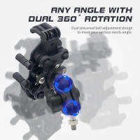 Soporte De Teléfono Móvil Para Motocicleta Con Amortiguador De Vibración Soporte De Rotación Ajustable Para Motorbike Ball Head Mount - details 4