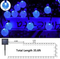 Guirnaldas Luces Exterior Solares, 11M 60 LED Guirnalda Luces Solar Impermeable, 8 Modos Interior y Exterior Cadena de Luces Solar para Jardín, Patio, Fiesta - details 1