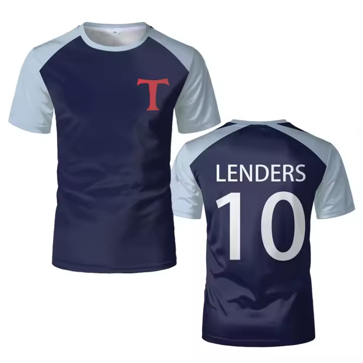 Camiseta De Deporte Casual Para Hombres Y Mujeres Con Estampado De Captain Tsubasa Transpirable Y De Secado Rápido Para El Verano - 1
