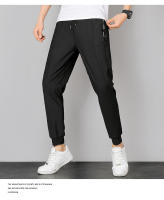 Pantalones De Seda Para Hombre De Verano Talla Grande 7XL Algodón Elástico Moda Casual Estilo Deportivo Con Bolsillos Cintura Media - details 1