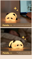 Lámpara Nocturna LED Recargable USB Con Diseño De Panda De Silicona Divertida Para Decoración De Escritorio Y Cama Regalo Para Niños Función De Timer - details 9