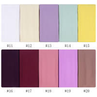Nueva Elegante Bufanda De Mujer 2023 Modesta En Chiffón Sólido Tamaño Grande Abrazadora Para Cabeza Y Cuello Protección Solar Estilo Fashion - details 4