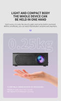 Mini portátil LED proyector De shot short 1080p HD cine en casa con cable teléfono móvil mismo soporte de pantalla 1080p - details 5