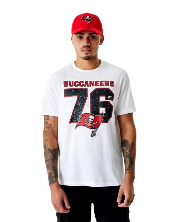 Camiseta New Era Blanca Bucaneers Nfl Workmrk Tee Tambuc - 1